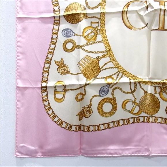 Christian Dior Silk Scarf Pink - Picture 4 of 9